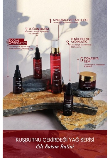 Bade Natural Aydınlatıcı ve Leke Karşıtı Kuşburnu Çekirdeği Yağı 30 ML