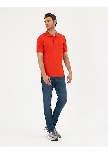 Pierre Cardin Erkek Kırmızı Tişört Basic 50280754-vr030 Kırmızı