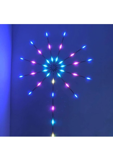 Çap Kayar Animasyonlu RGB Yıldız Led Işık 115 CM  5V USB