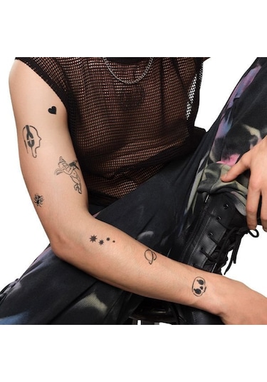 Airbrush Tattoo Rüya Modelleri Spray Tattoo Geçici Siyah Sprey Dövme Seti Siyah