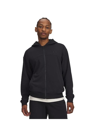 Under Armour Rival Lightweight Erkek Siyah Kapüşonlu Ceket Siyah