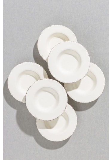 Antiquing Krem 6'lı Çay Tabağı Diğer