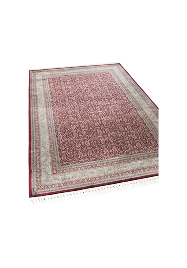 Apex Halı Bruj Bambu Viscon Halı 8771bu Bordo Renkli