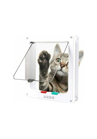 Mixpet 4 Yönlü Kilitlenebilir Kedi Kapısı 23 x 25 CM