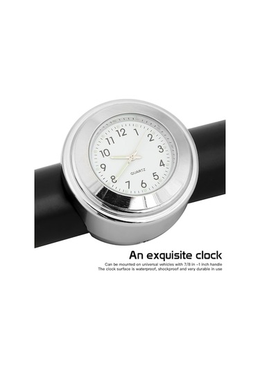 Pazly Evrensel Motosiklet Gidon Saati - Tüm Motosikletler İçin Su Geçirmez Model K20473-1