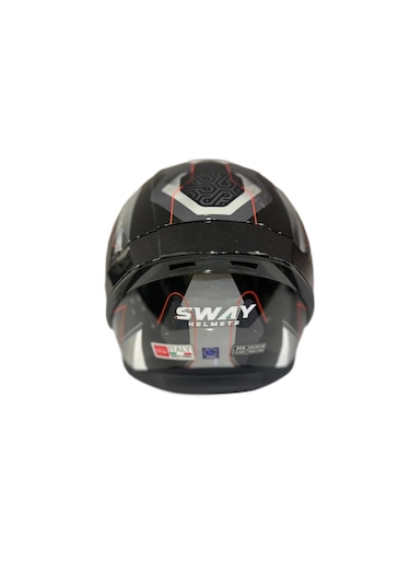 Sway Sw 850 Full Face Kapalı Motosiklet Kaskı Gri - Siyah