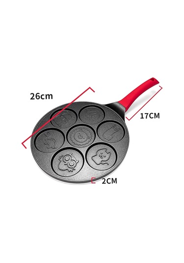 Yapışmaz Krep Tavası Siyah Siyah