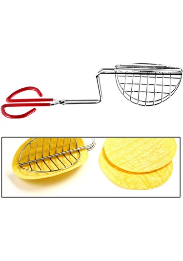 Homyl Paslanmaz Çelik Meksika Taco Tortilla Kabuk Kalıplama Gümüş GÜmüş