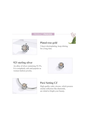 Dört Yapraklı Yonca Zirkon Boncuklu S925 Ayar Gümüş Dıy Bilezik Aksesuarları Çok Renkli