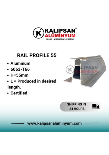 55'lik Aşık Ray Profili H:55 2000 Mm 3 Adet