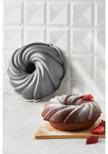 Karaca  Cake Pro Pare Döküm Kek Kalıbı Antrasit 24 cm