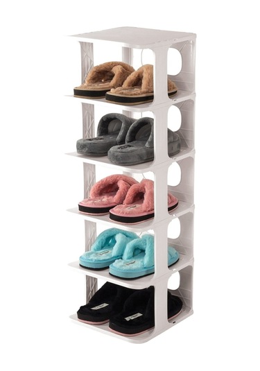 5 Katlı Lüks Ayakkabılık Ayakkabı Rafı, Düzenleyici Organizer Portatif Çok Katmanlı