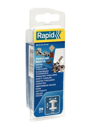 Rapid Boru Perçin 8X3X9 Mm Çap 8X3 25 Adett 5000415