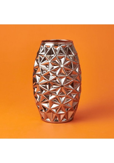 Evidea Deco Safir Vazo - Gümüş - 26 Cm Gümüş