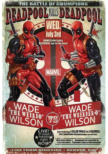 Deadpool Wade Vs Wade Maxı Poster İthal