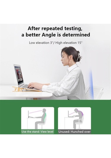Dizüstü Bilgisayar Standı 1 Çift Mini Katlanabilir Dizüstü Bilgisayar Standı Çinko Alaşım Klavye Yükseltici