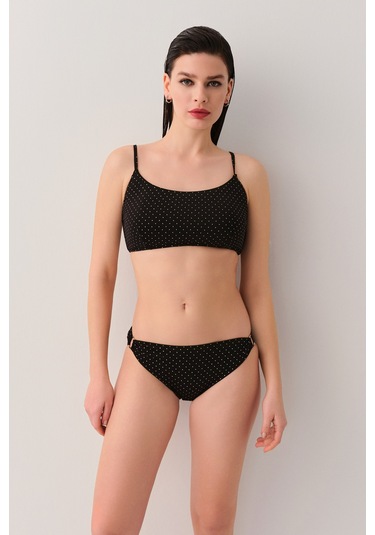 Suwen Doty Bralet Bikini Üst Sb25805012012 Siyah