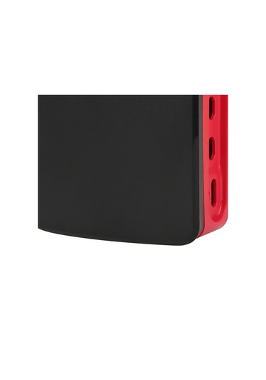 Hombey Raspberry Pi 4b İçin Dayanıklı Abs Koruyucu Kılıf - Tam Uyumlu Delikler, Kolay Kurulum, Korozyon Ve Toz Koruma Siyah-kırmızı