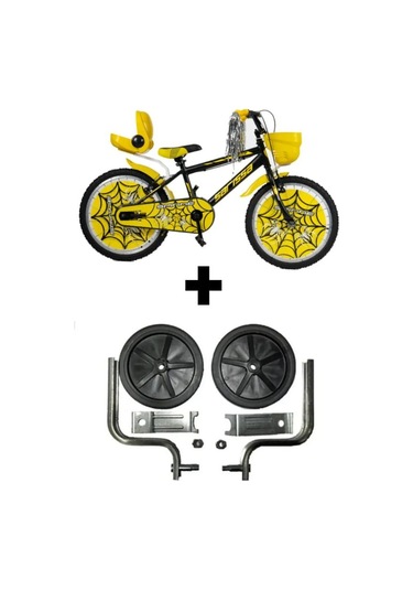 Sarissa Spinne 20 Jant 6 Ve 10 Yaş Çocuk Bisikleti Sarı + Yan Destek Tekeri Sarı