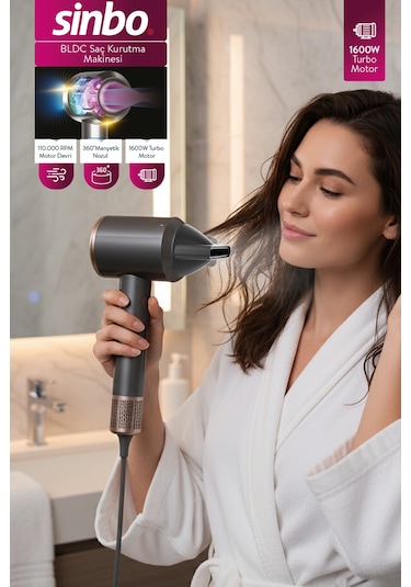 Sinbo Shd-1727 Bldc Saç Kurutma Makinesi - Gri