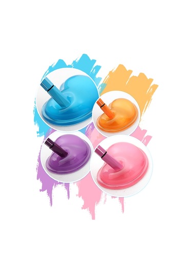 Montıan 2 Adet Şeffaf Silikon Bracer Kalp Şeklinde Fare Bilek Destekçisi, Rastgele Renk Teslimatı