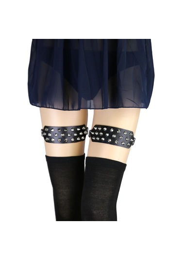 Dolıty 1 Adet Bayan Bacak Jartiyer Yüzük Siyah Siyah