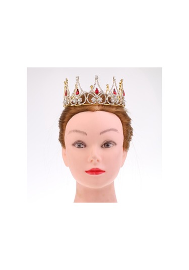 Suntek Gelin Düğün Barok Kraliçe Kristal Su Damlası Taç