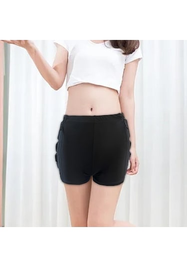 Trendooze Suntek Şort Pedleri Koruma Kalça Hava Çocuklar Açık Zk Siyah