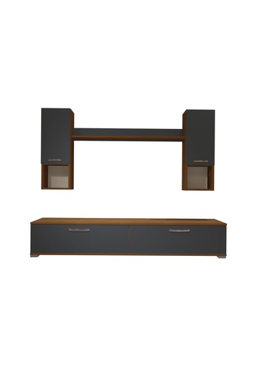 Decoraktiv Eko 5da Mdf Std Tv Ünitesi Tv Sehpası Ceviz - Antrasit
