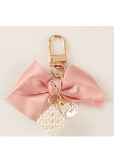 Pembe Kurdele İnci Taşlı Anahtarlık Ve Kulaklık Süsü İthalatçı Garantili Belirtilmemiş Belirtilmemiş
