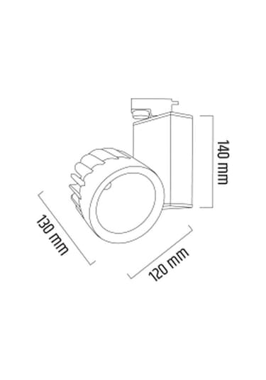 Philips Ledli 40W Monofaze Beyaz Ray Spot 12cm Beyaz Işık 6500K
