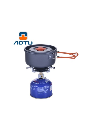 Aotu WH200 Outdoor Kamp Pişirme Tenceresi ve Kase Seti 7 Parça Çok Renkli