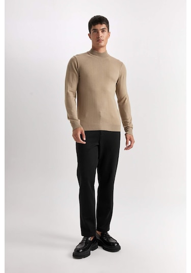 DeFacto Slim Fit Dar Kesim Yarım Balıkçı Yaka Basic Düz Triko Kazak R1127AZ24WNBG684 DeFacto Slim Fit Dar Kesim Yarım Balıkçı Yaka Basic Düz Triko Kazak R1127AZ24WNBG684