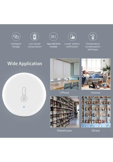 Pazly Wi-fi Sıcaklık Ve Nem Sensörü - Google Asistan, 30g Veri Kaydet