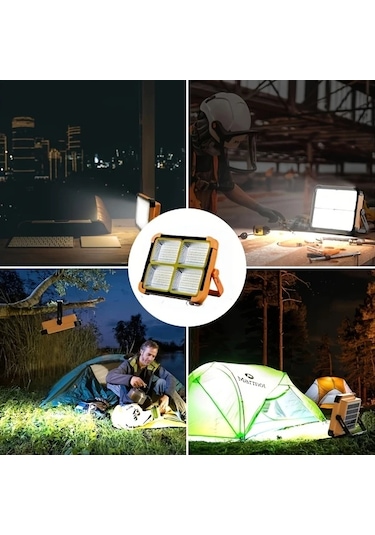 Xuweiwei Turuncu Güneş Işıkları 180 Derece Döndürme Uzun Pil Ömrü Kamp Taşınabilir Sel Feneri Ev Kullanımı