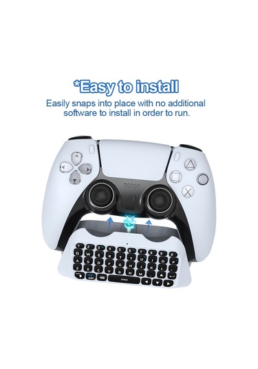 Playstation 5 Klavye İçin Kablosuz Klavye 3.0 Kontrol Cihazı Sohbet Paneli