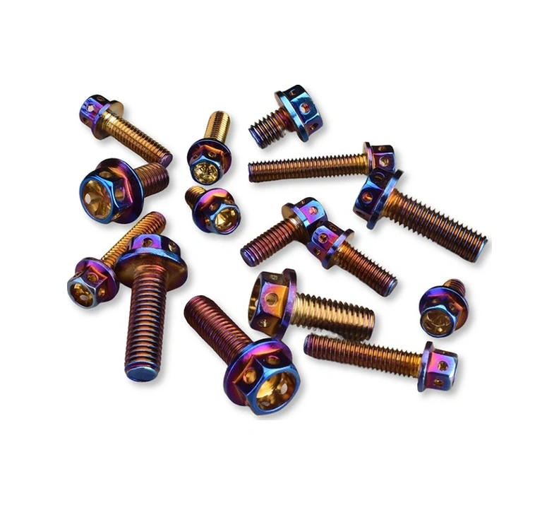 Hightower 3pcs Mavi M8x10 Altın Altıgen Cıvata Motor Tamir Dayanıklı Vida