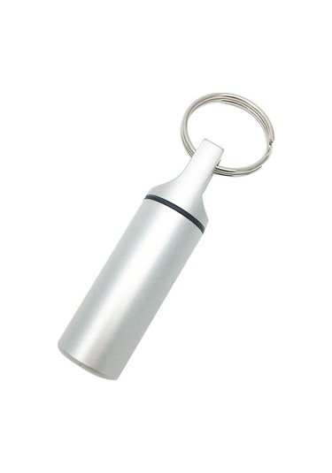 Alüminyum Çok İşlevli Açık Hava Tablet Kabı Kulak Tıkacı Kutusu Vitn Kapsül Hap Kutusu Anahtarlık Hap Saklama Kutusu Hap Şişesi Mat Gümüş,