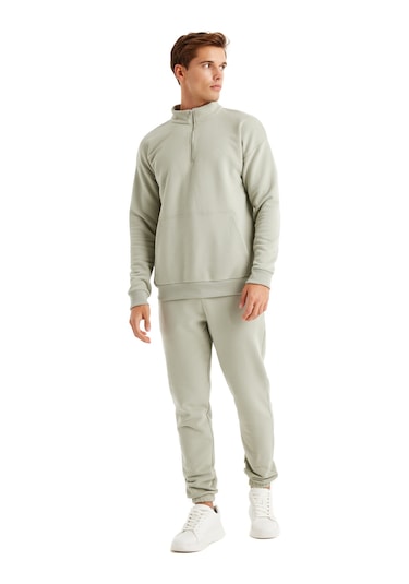 Blackspade Erkek Sweatshirt 40620 - Yeşil Yeşil
