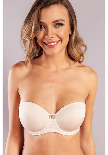 Moon Wear Gabrıella Balconette Foam Cup Bra, Konforlu Ve Şık Sütyen, Strapless Çok Renkli