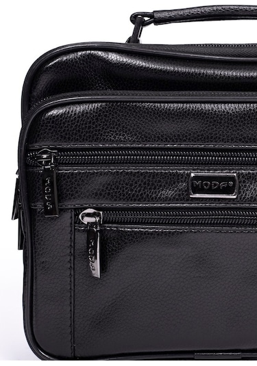 Çanta Sepetim Erkek Kasalı El Ve Omuz Askılı Çanta Siyah (493729032)