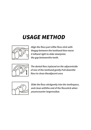 Willowhaven 4 Paket 200 Adet Rımı Smıle Pratik Diş İpi Çubuğu Yemek Sonrası Ağız Hijyeni