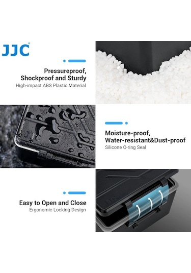 Novahub Jjc Kamera Pil Saklama Kutusu Sd/mikro Sd/cfexpress Tip A/b Hafıza Kartı Case