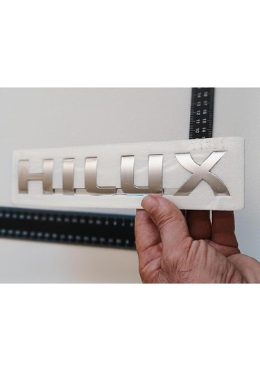 Toyota Hilux Krom Çamurluk Yazısı 3m 3d Abs