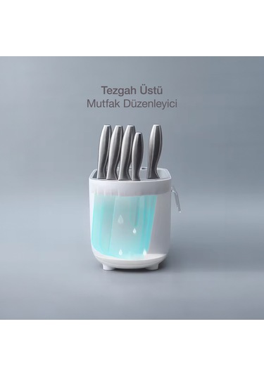 Ecoco Tezgah Üstü Bölmeli Baharatlık Çekmeceli Mutfak Düzenleyici