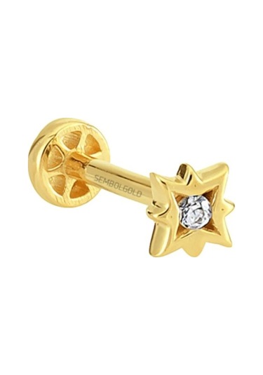 Altın Pusula Tragus Piercing 14 Ayar (536017540) Altın