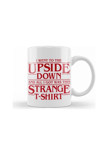 I Went To The Upside Down Stranger Things Kupa Bardak Porselen Karışık