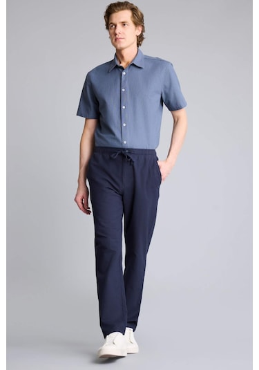 Defacto %100 Pamuk Slim Fit Pantolon D2671ax26smnv64 Lacivert-nv64