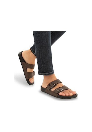 Muya Nova 31410-165 Anatomik Taban Erkek Terlik Kahve 40-45 Kahverengi