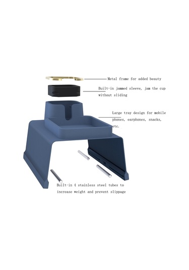 Sones Kanepe Kol Dayanağı Araba Kol Dayanağı Silikon Bardak Altlığı Isı Yalıtımı Haşlanma Önleyici Bardak Tutucu Mavi